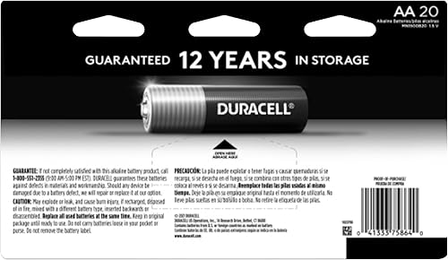 Miniatura 2 de DURACELL Pilas alcalinas Coppertop con tecnología Duralock Power Preserve Aa 20Pk (Durmn1500b20z)