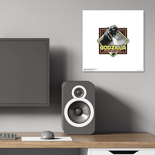 Vista 21 de Trends International Gallery Pops Godzilla - Póster de pared de Godzilla Strikes Back, 12.00 x 12.00 pulgadas, versión de marco blanco