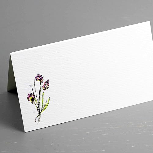 Miniatura 3 de Nancy Nikko HERB Place Cards (4 gráficos de hierbas) para cenas y eventos. Estilo de tienda de mesa, puntuado para facilitar su plegado. Disponible