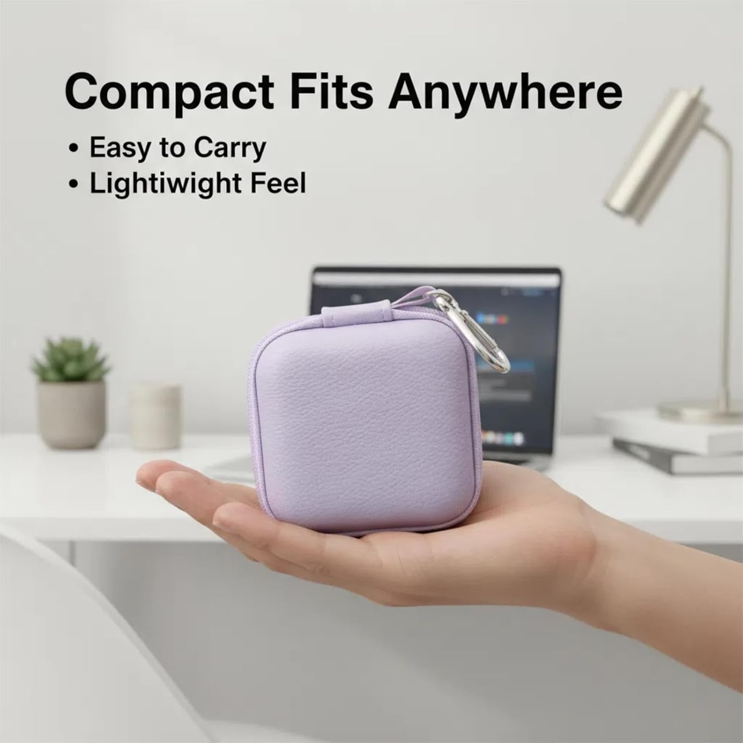 Case for King Lucky Clip On Earbuds i212,Clip On Headphones Cover Accessories,Pocket for Charge Cable(Earbuds Not Included) - Image 4