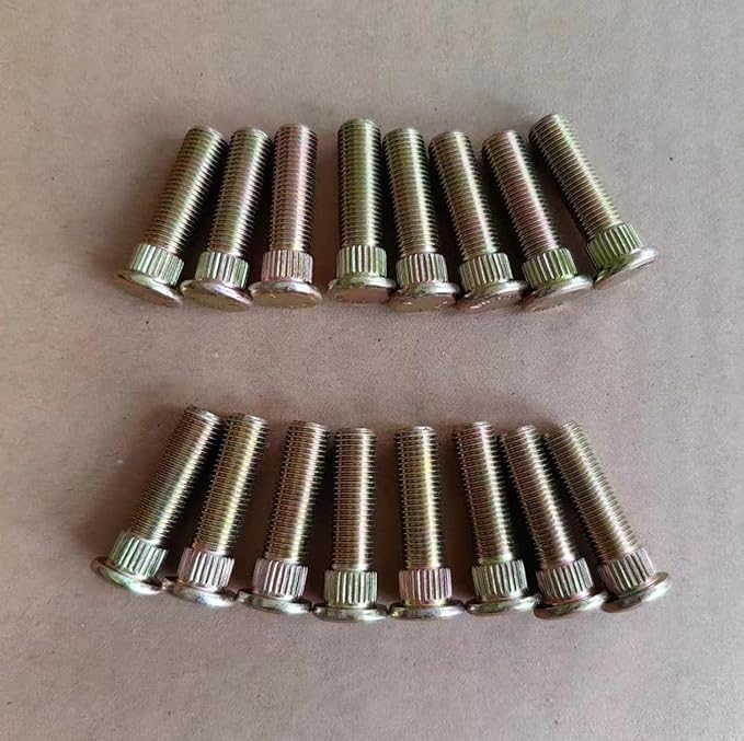 16pcs (3/8-24 * 1.38") Front Rear Wheel Studs 7518378 Replacement for Polaris Ranger 400 500 570 700 800 900 Sportsman Scrambler Trail Boss Blazer 330 ATV