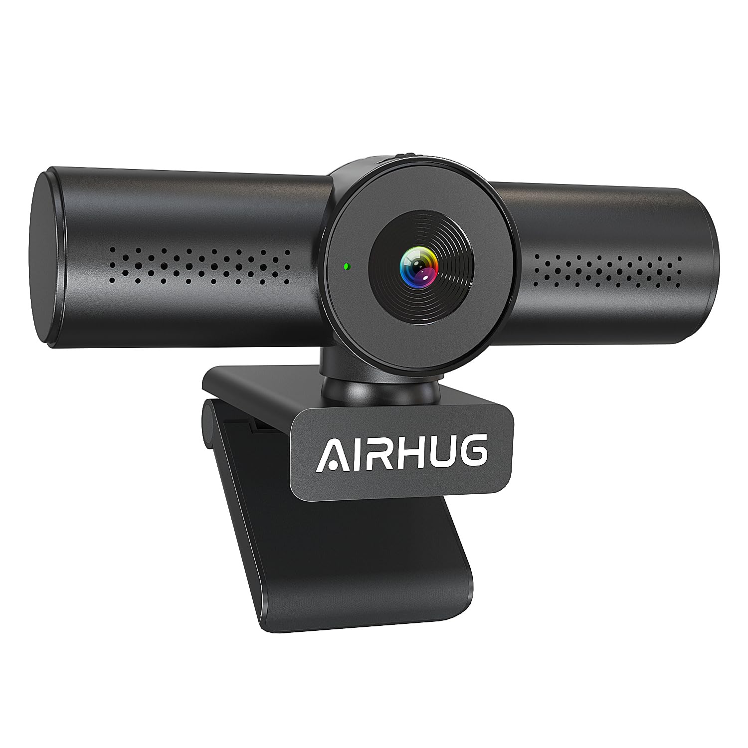 AIRHUG Webcam 4K 30fps con doppio microfono omnidirezionale e copertura per la privacy | Sensore Sony 16MP, autofocus PDAF, correzione automatica della luce, vista messa a fuoco a 63°, Plug & Play USB
