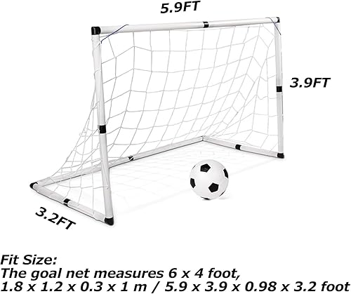 Miniatura 3 de Red de fútbol, redes de repuesto de fútbol deportivo, red de repuesto para entrenamiento de partidos deportivos, práctica de fútbol para adultos y