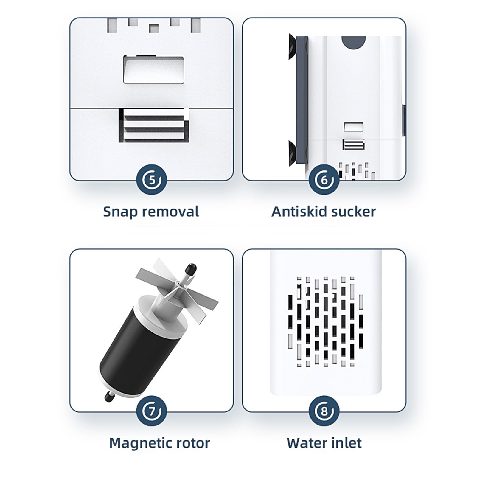 Kavolet Filtro para Acuario 15 W, Filtro Acuario Interno con Flujo máximo de 1000 l/h, Filtro Pecera para Tanques de Agua de 80-250L, Flujo de Aire Ajustable, silencioso y bajo Ruido