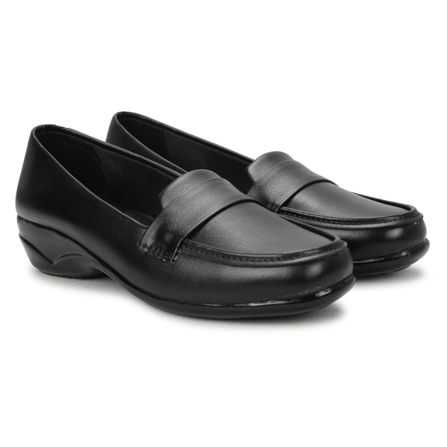 dhaneshwar Women's Slip-On Loafers | Comfortable Office & Formal Ballet Flats for Women | Stylish Professional Shoes with Padded Insole & Low Heel Footwear for Ladies & Girls-picture-29
