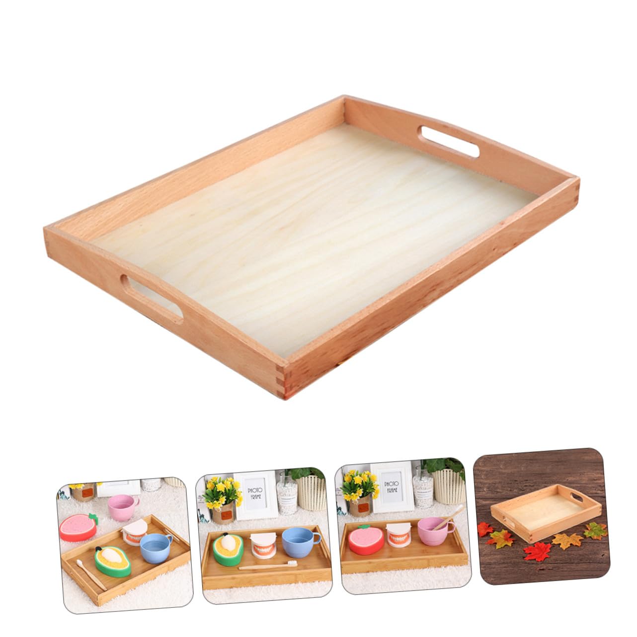 Giocattolo Educativo in Legno Montessori 1 Pezzo Beige