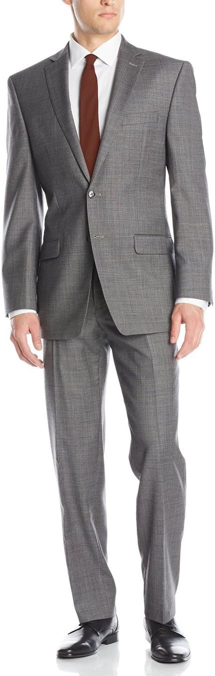 GN Luciano Men's Two Button 2 Piece Suit Set Modern Fit Jacket with Pant