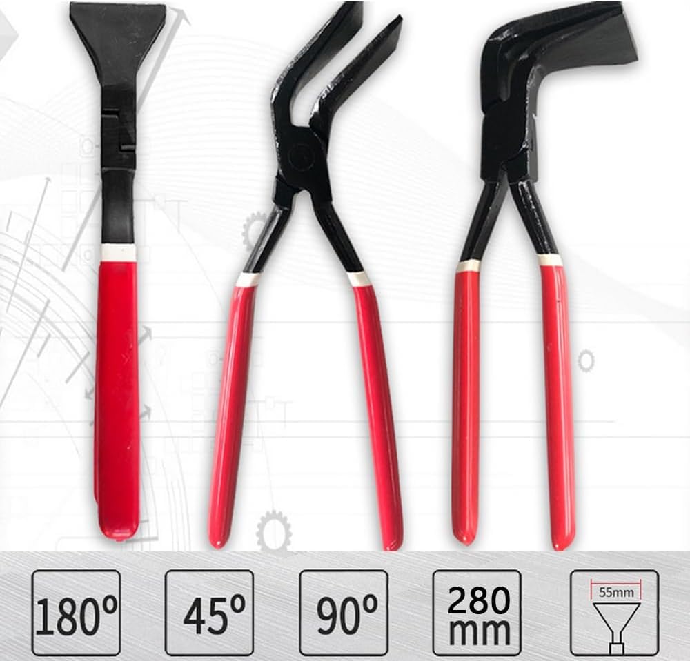 Lot de 3 pinces pliantes pour tôle