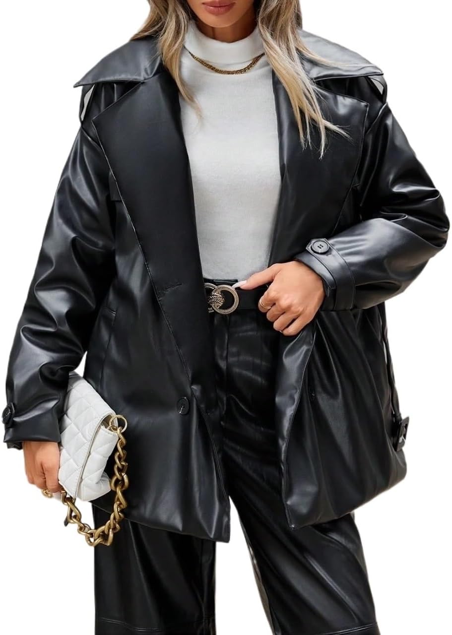 Women's Winter Fashion Double-breasted Trench Coat Trench Coat