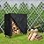 ZNCMRR Firewood Log Rack Cover, 4 Feet 600D Oxford Heavy Duty Outdoor Waterproof All-Weather Outdoor Protection for Firewood Rack Cover, 48" x 24" x 42" (4 Feet, Black)