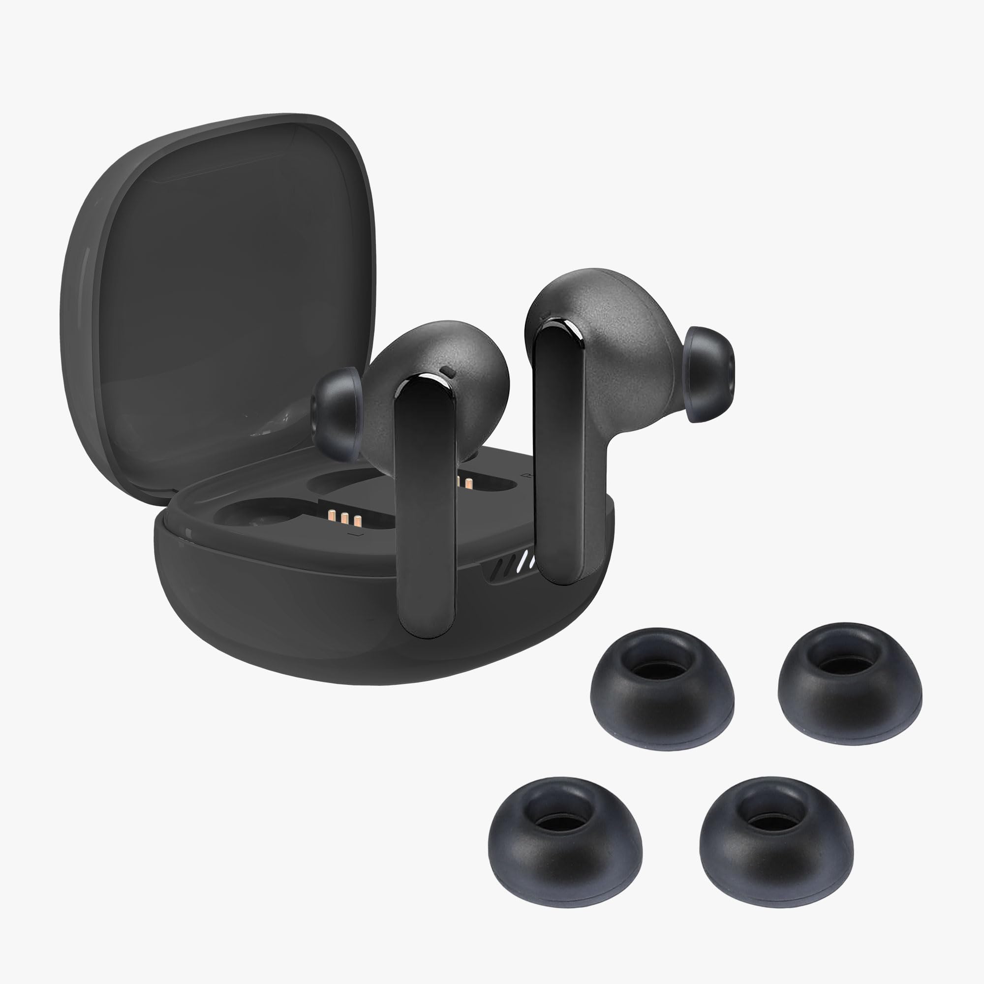 kwmobile 6 x silikonowe końcówki do słuchawek JBL Live Pro 2 TWS, wymienne końcówki douszne do słuchawek dousznych, niebieskie