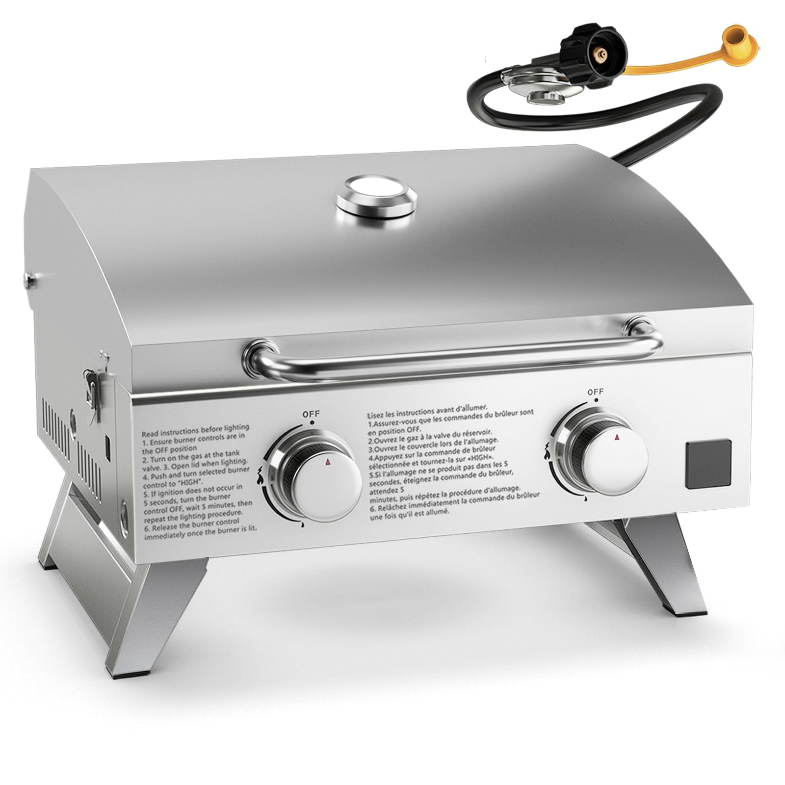 Stainless Steel Brinkmann Tabletop Grill Propane Grill Brinkmann