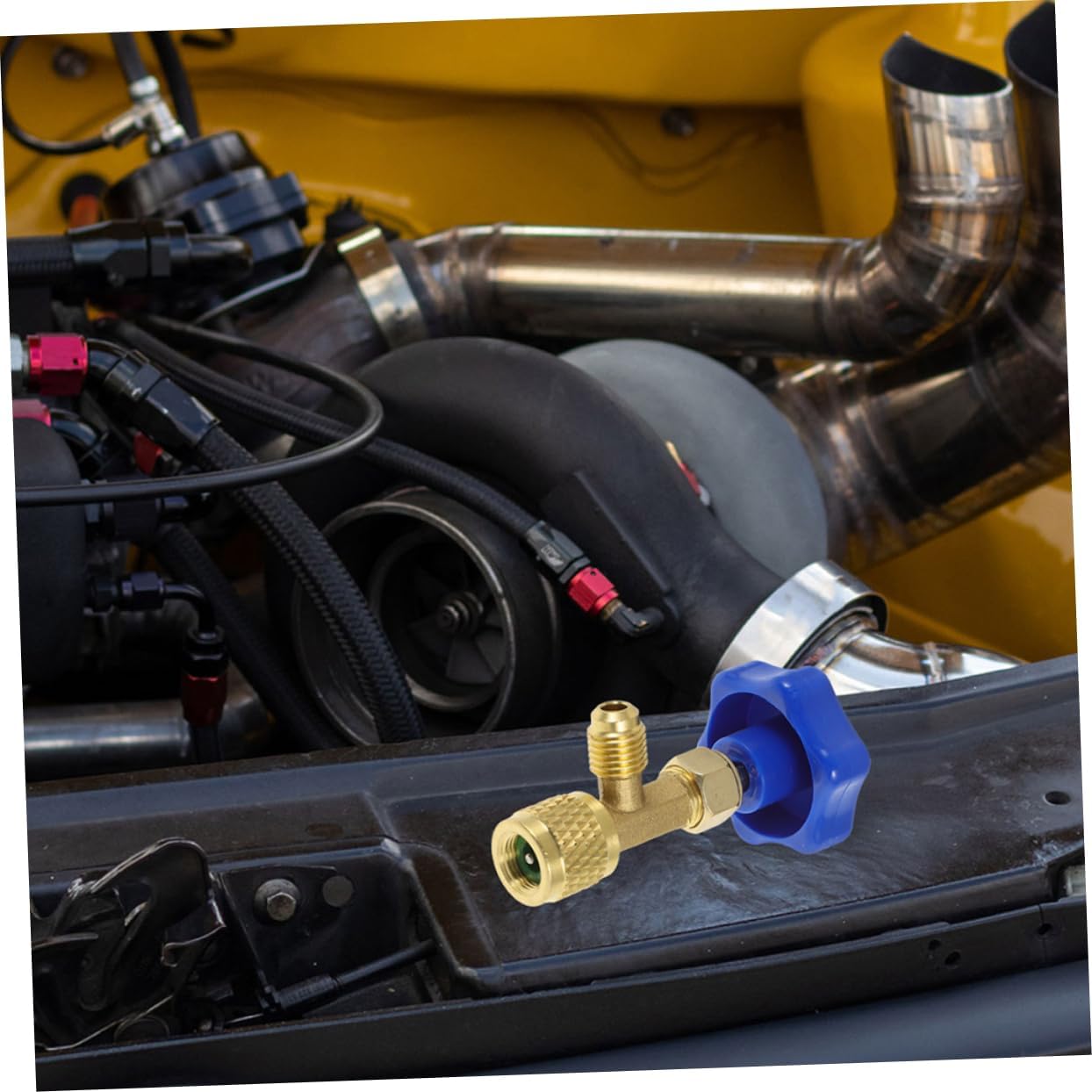 2pcs Brass Flow Control Valves for Charging Safety Adapter Opener Tool Compatible Canisters