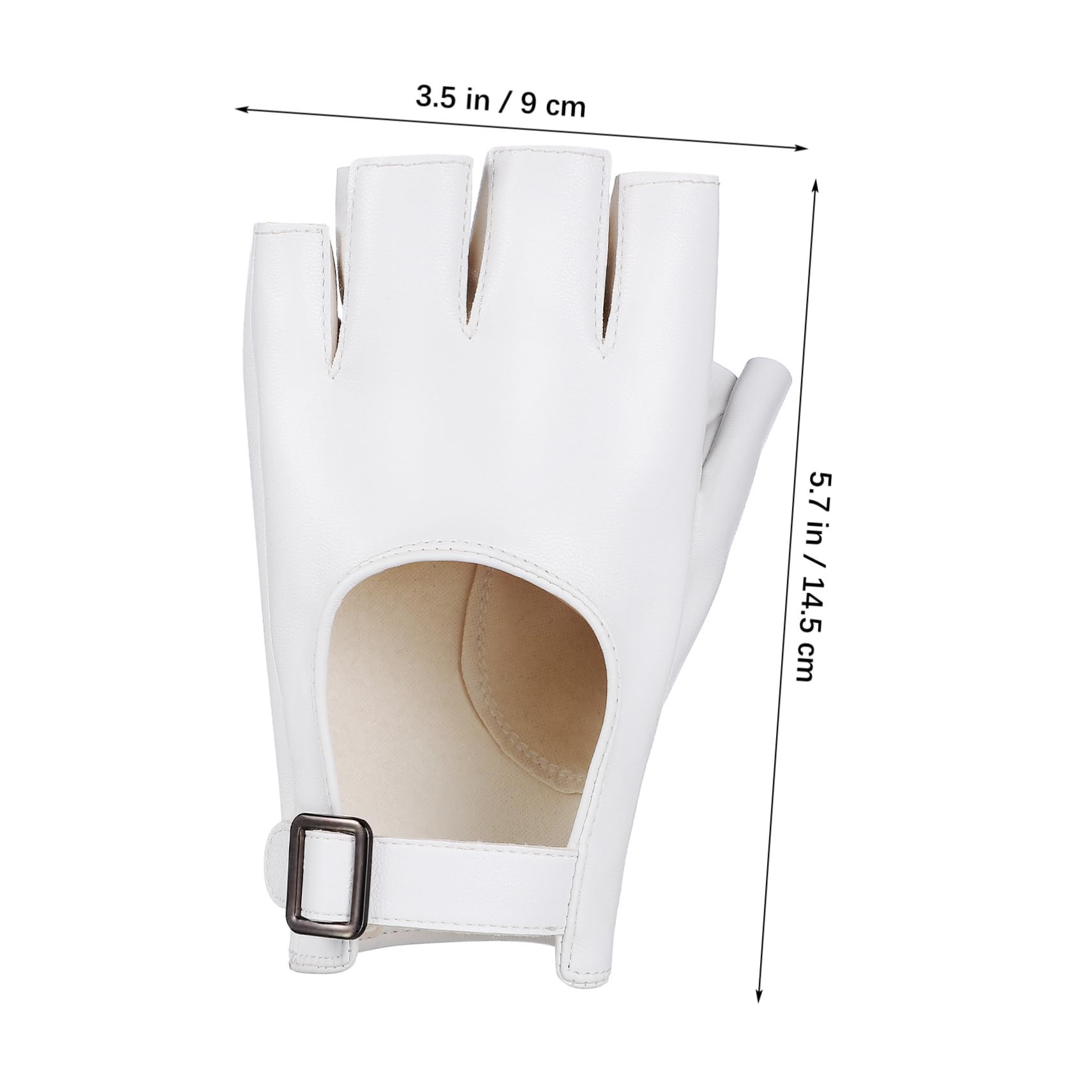 LIFKOME Versatile Women's Riding Gloves Fashion Gloves Finger Holes for Gym Dance Costume