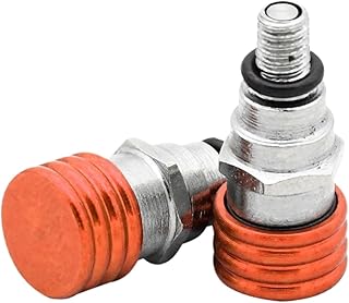 オートバイ M4x0.7 フォーク エアブリーダーバルブ ユニバーサルパーツ(M4オレンジ)