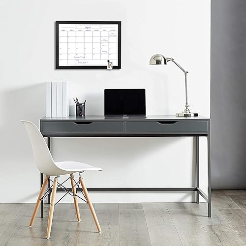 Miniatura 5 de TORASO Pizarra blanca de borrado en seco y calendario mensual, pizarra blanca magnética para pared, tablero colgante para oficina, escuela en casa,