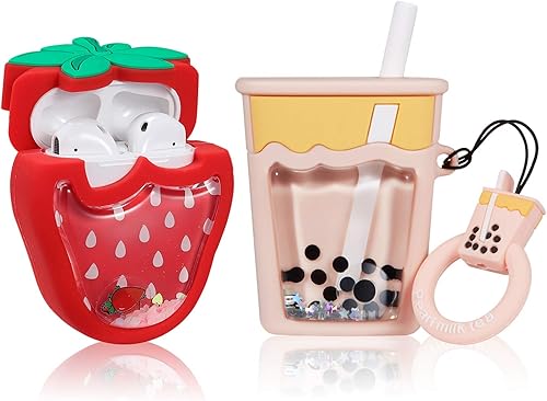 Hairland - Funda de silicona para Airpod 21, funda protectora suave de dibujos animados a la moda, diseño lindo de los AirPods para niños y niñas,