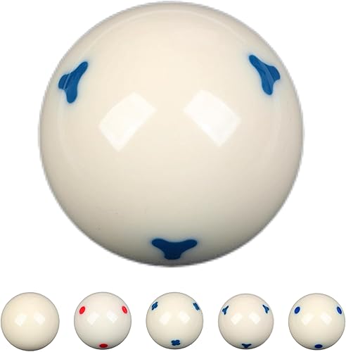 Bola de billar blanca de repuesto de 2-14", bola blanca de taco, bola azul de 6 puntos AAA, 6 onzas, 6.00 oz, accesorios para mesa de billar