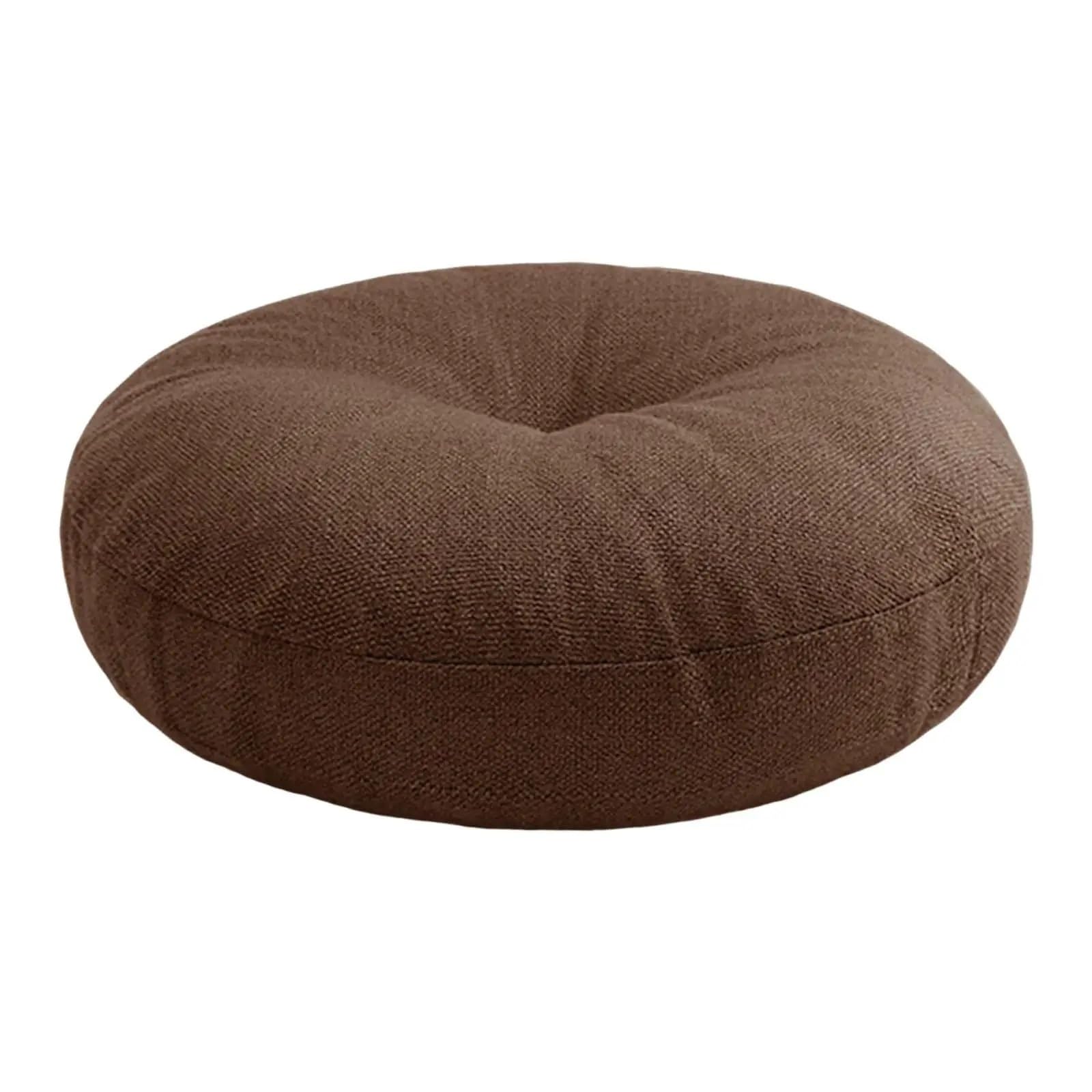Cojín de meditación redondo, asiento de suelo decorativo para tatami y yoga en casa