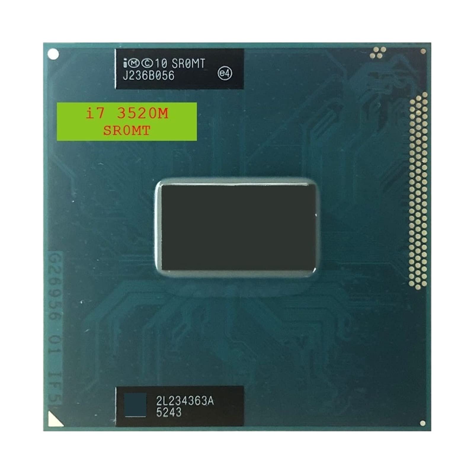 Laptop Processor CPU Intel Core I7-3520M Processor - 2.9GHz Dual-Core CPU,  Socket G2/RPGA988B, Used Condition Intel(r) Core(tm) I7-3520m Cpu @ 2.90ghz  Generation