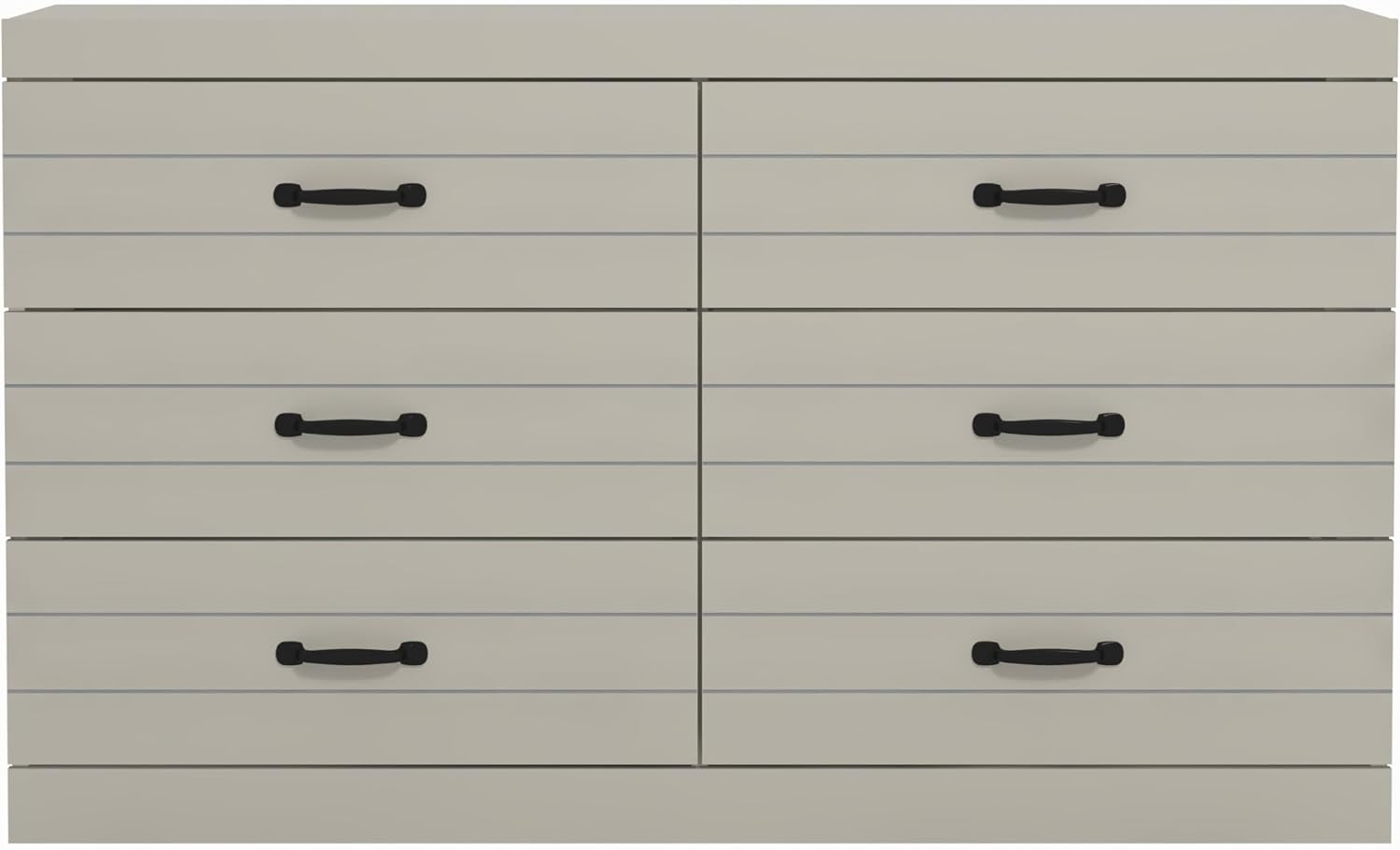 Front view of the Galano Milton 6-Drawer Dresser.