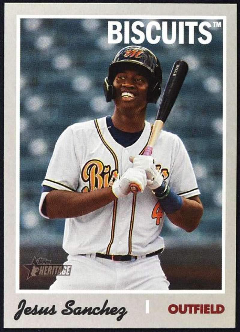 Amazon.com: 2019 Topps Heritage Minors #217 Jesus Sanchez RC Rookie SP  Short Print Montgomery Biscuits Baseball Trading Card : Collectibles & Fine  Art