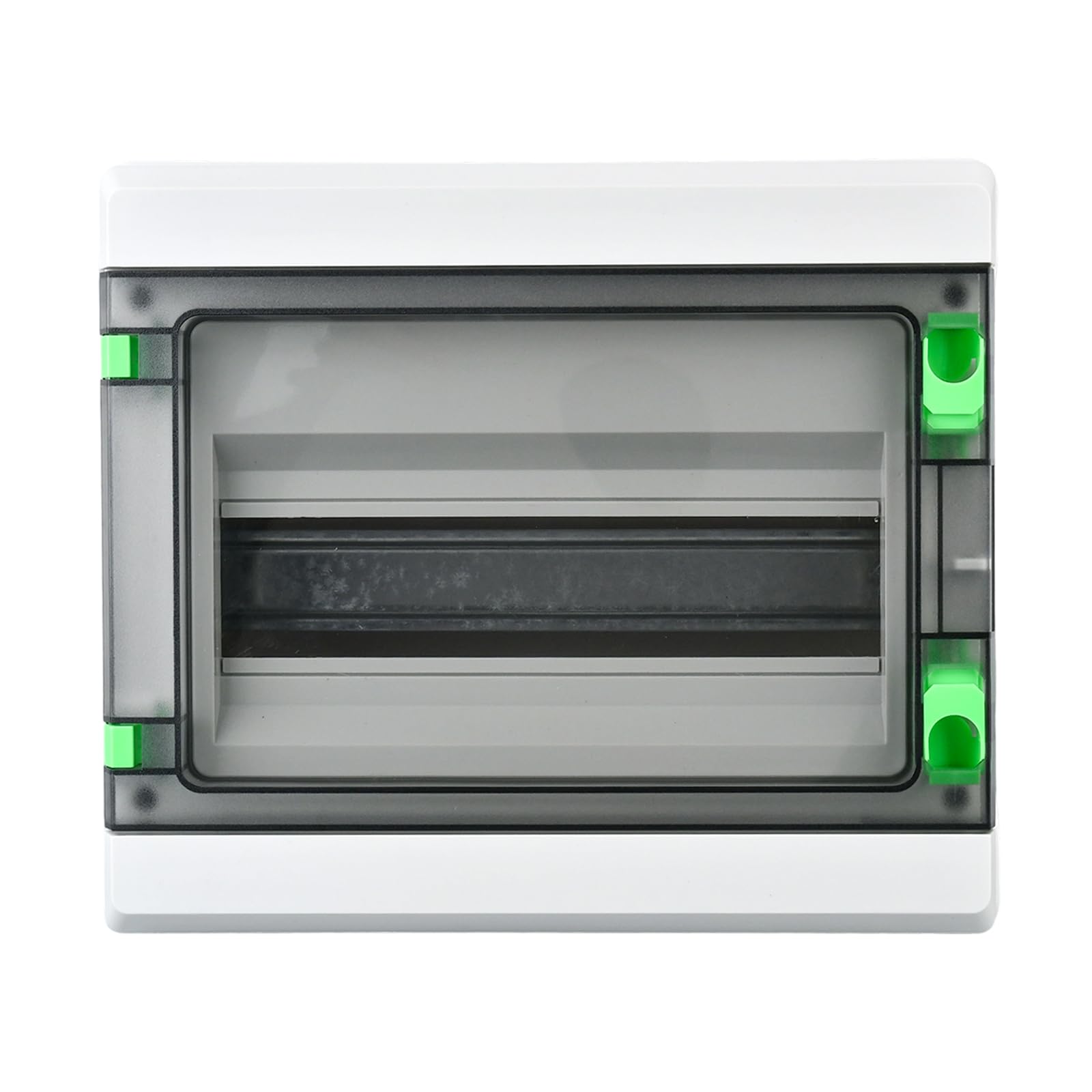 Scatola di distribuzione dell'alimentazione a 12 vie, impermeabile, IP65 PC/ABS con coperchio trasparente, sbarre e guida DIN per interruttore miniaturizzato – uso interno/esterno