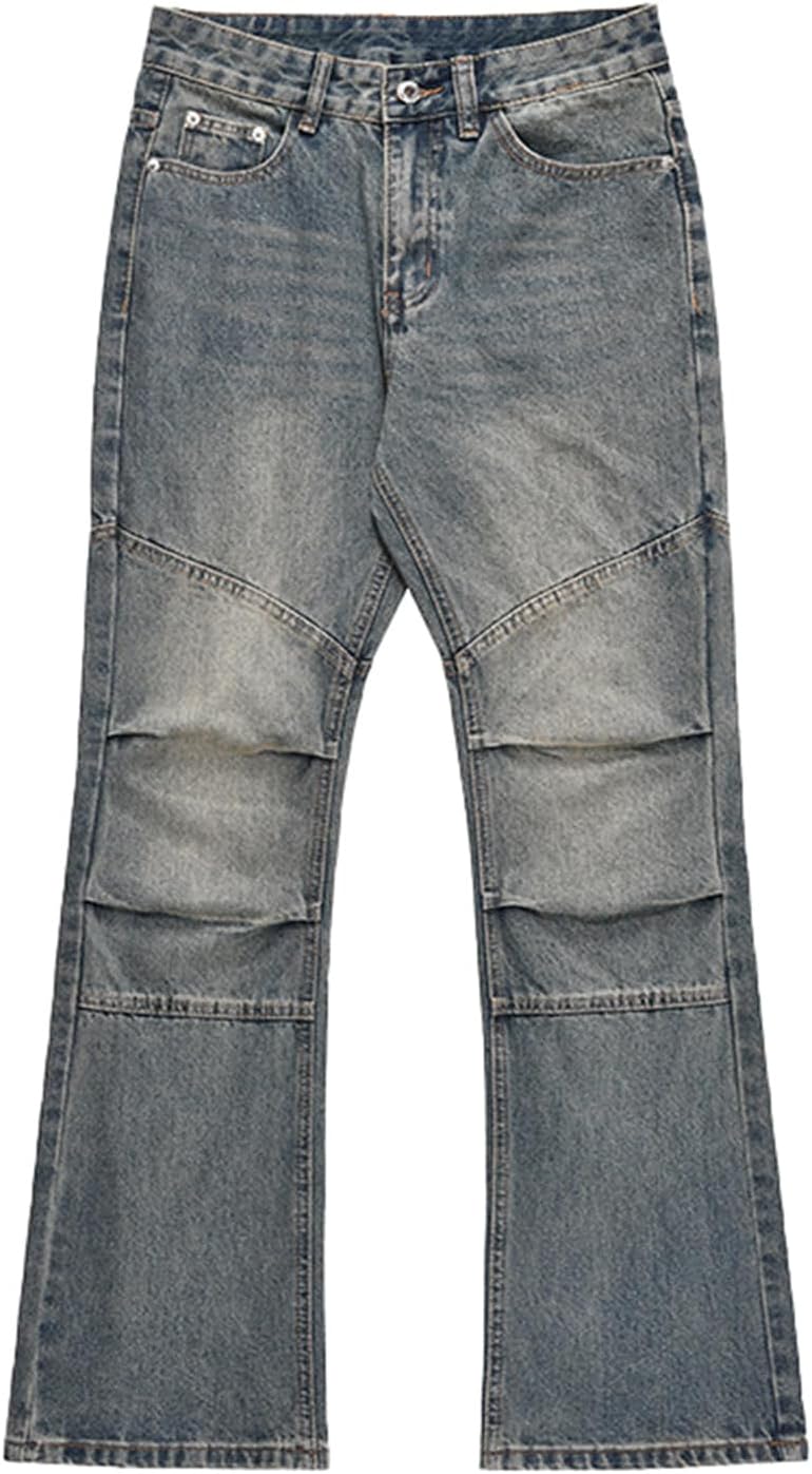 [lsjdln] ビンテージデニム メンズ フレア おしゃれ フレアパンツ ブーツカット デニムパンツ 細身 お洒落 ベルボトム G