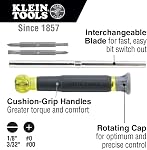 Klein Tools 80045 Screwdriver and Nut Driver Tool Kit, Includes Magnetic 11 in 1, Multi-Bit Stubby and Electronics Screwdrivers, 3-Piece