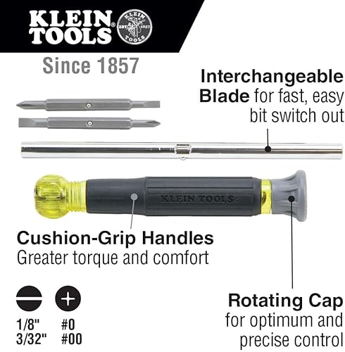 Miniatura 4 de Klein Tools 80045 Kit de herramientas de destornillador y tuerca para destornillador, incluye magnético 11 en 1, destornilladores multipuntas