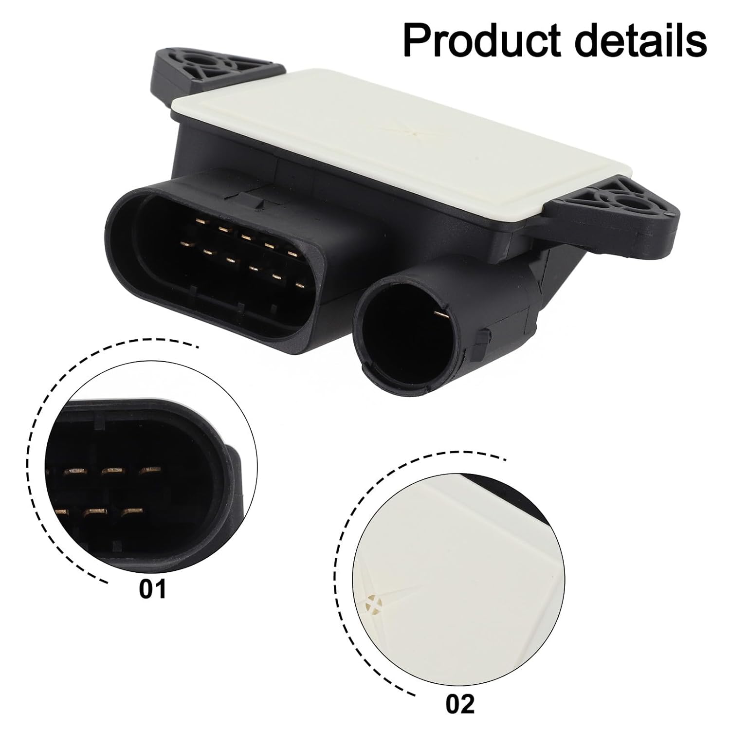 RichVibe Glow Plug Control Module Relay for Mercedes E320 C320 S320 ML320 for G320 R320 CDI Models, Fits Chrysler for 300C Jeep 2005-2012, Black ABS 12-Pin NO2-1