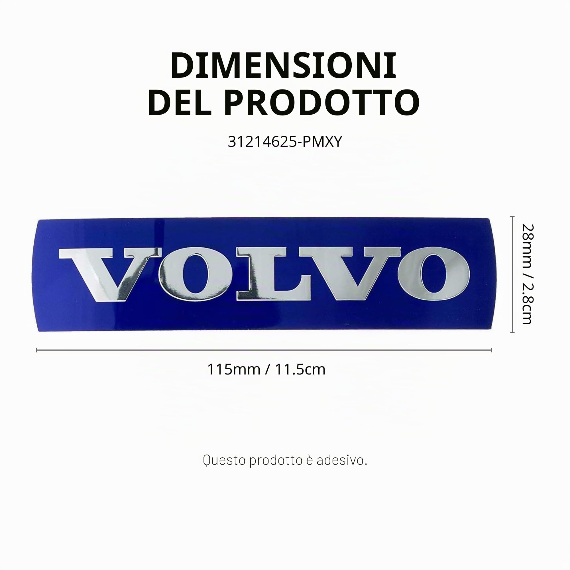 Emblema per griglia radiatore Volvo V40 V50 V60 V70 XC40 XC60 XC70 XC90 S40 S60 S80 C30 C70