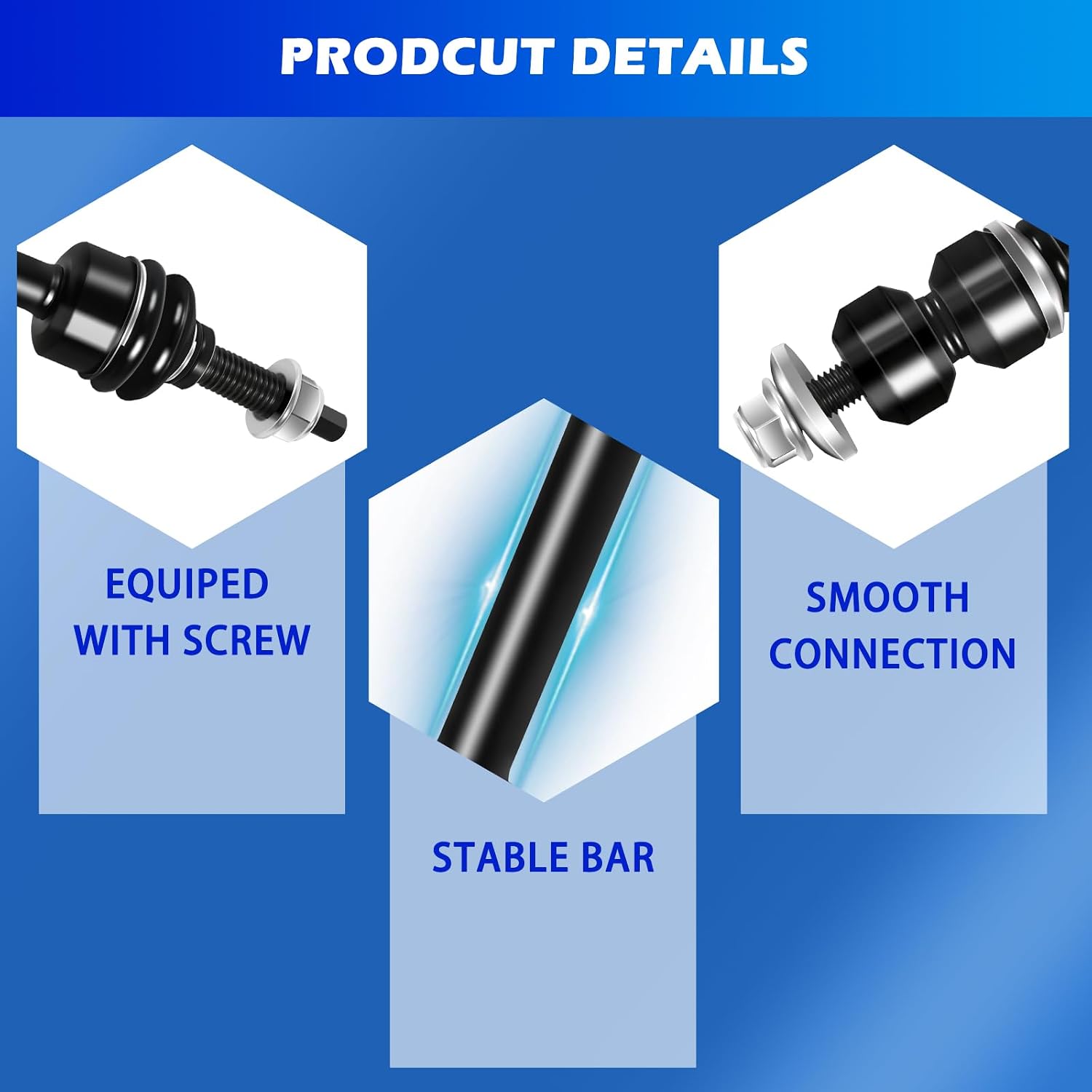2Pcs Front Sway Bar Links Compatible with Ford F-150 2005-2008, for Lincoln Mark LT 2006-2008, Sway Stabilizer Link Replaces K80338