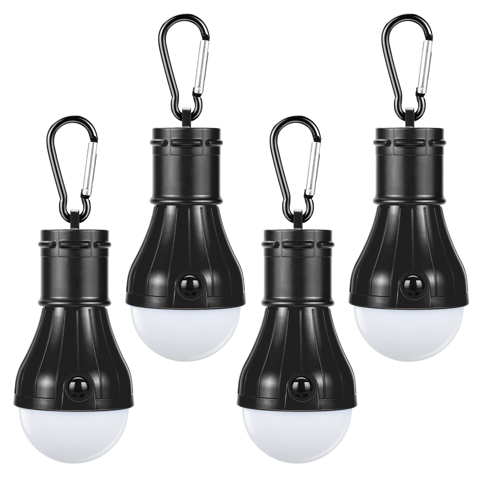 Doukey Portable Camping Lanterns [4 Pack] LED Tent Lanterns Emergency Light for Backpacking, Hiking, Hurricane Outage