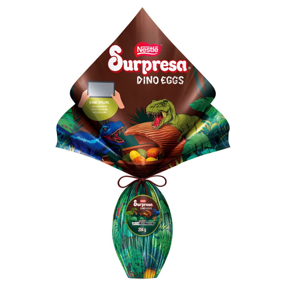 Ovo de Páscoa Surpresa Dino Eggs Nestlé 204g