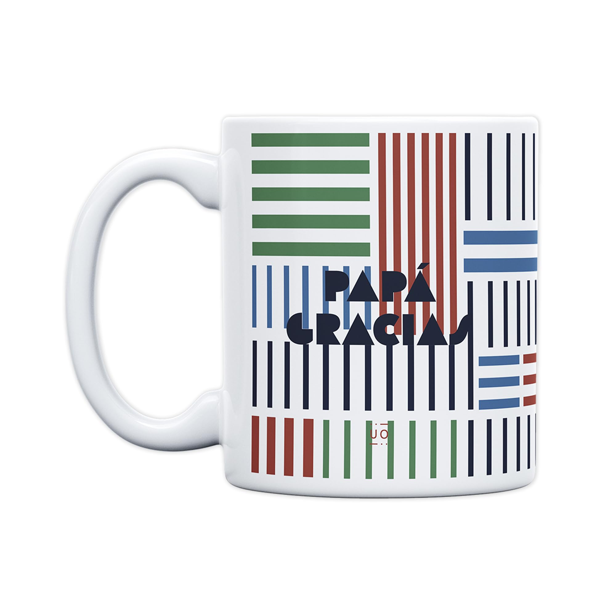 UO Mug with Message Dad, Thanks for Being Always. Mug for Breakfast. Gift Full of Love for Dad. Original Detail for Father's Day. Capacity 350 ml, Ceramic.