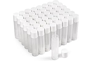 60-Pack Lip Gloss Tubes - 5.5ml Clear Containers with Leak-Proof Caps