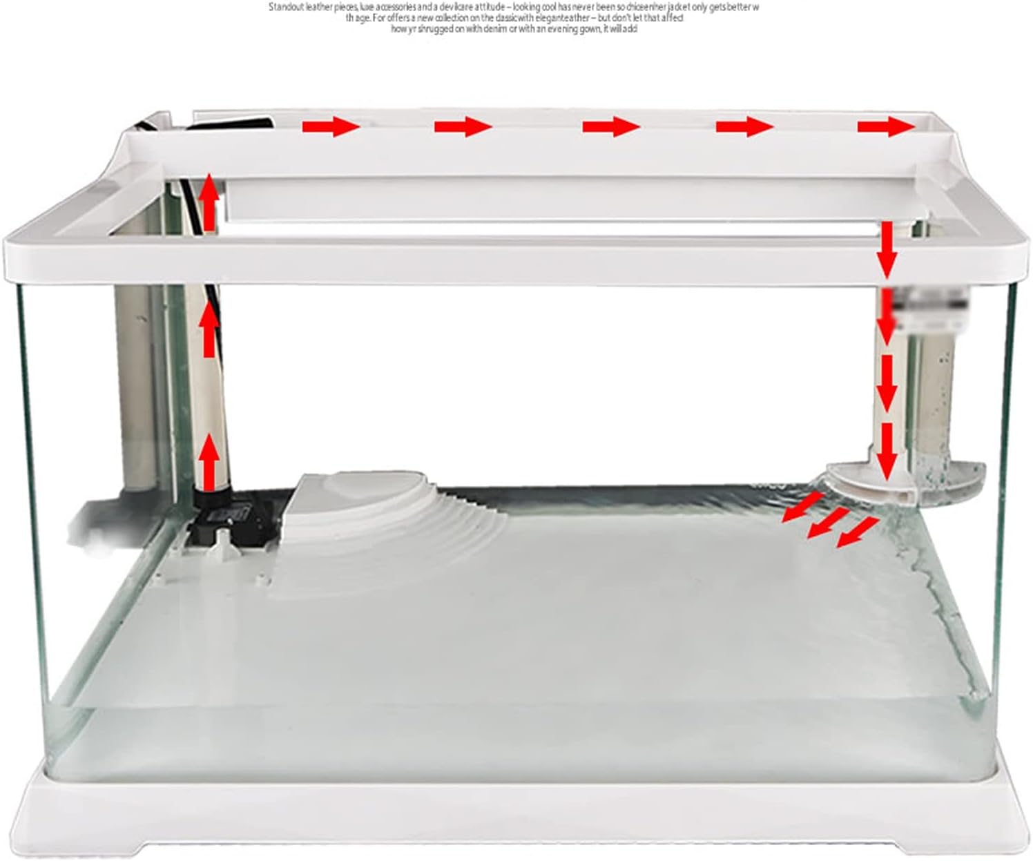 SUNESA Reptile Breeding Box Turtle Tank with Balcony, Ultra-White Glass, Small Living Room, Fish Tank, Tortoise Villa, Special Tank for Raising Turtles Turtle Tank Aquarium (Size : M)