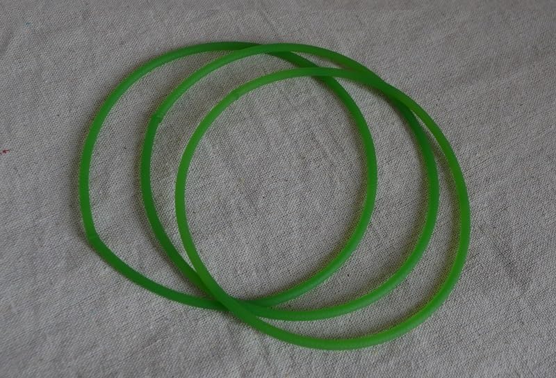 MYruN NEW 3pc Rubber Track Belt for Electric Commercial Candy Floss Cotton Machine Cotton Candy Machine ET