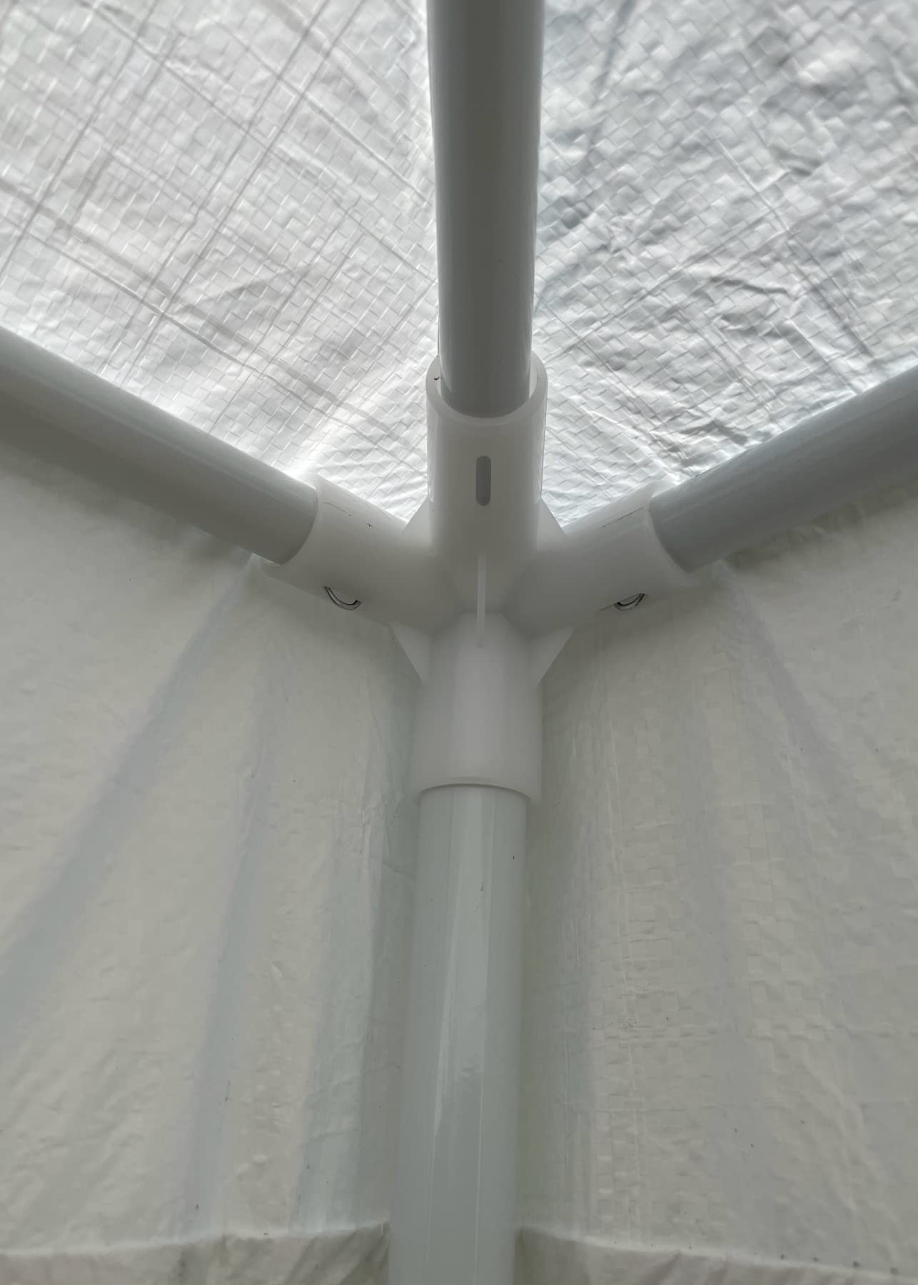 Gazebo 2x3 Metri Bianco con Telo in PE 105 gr/mq da Giardino
