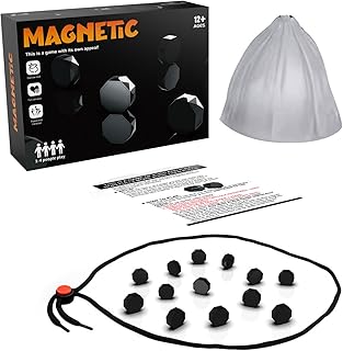 Comprar 2025 Juego de ajedrez magnético, 20 Piezas Piedras magnéticas de ajedrez, Juego de Mesa(Negro)