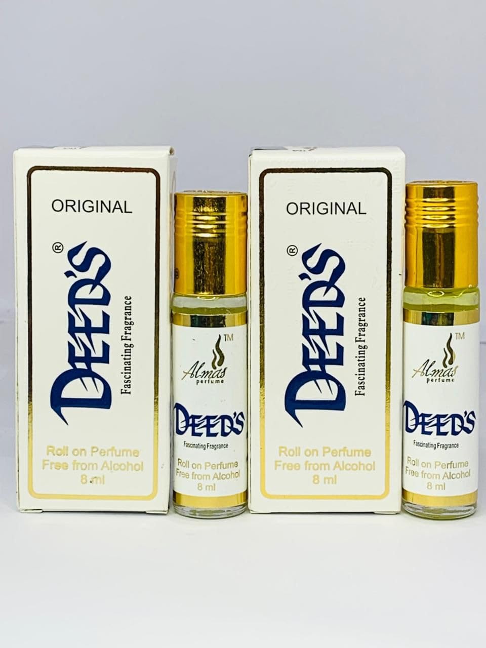 DEEDS Original Roll on Perfume, Alcohol Free, Fascinating Fragrance, Unisex, 8ml pack of 2-image-49
