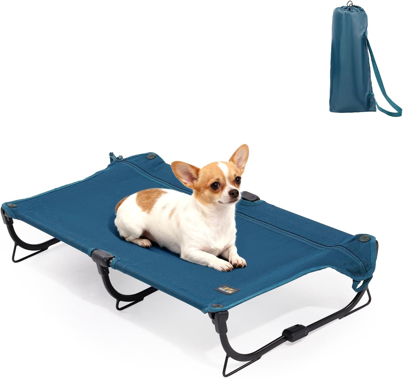 Portable Elevated Dog Cot – Heavy Duty, Chew-Proof, Waterproof, 32\”x19\”