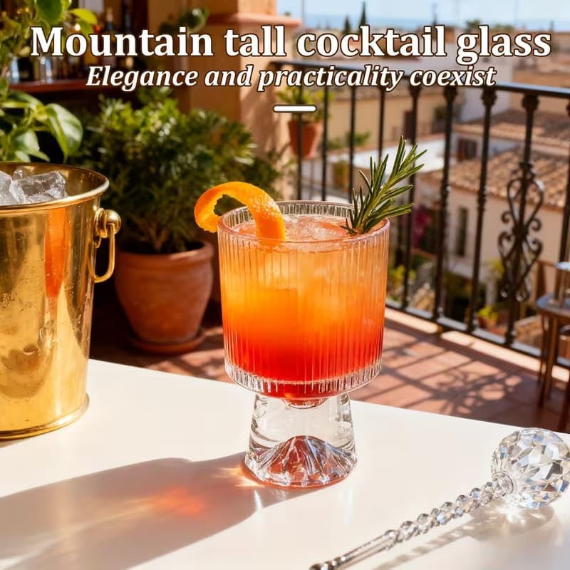Image of PrimeWorld Italian Premium Juice & Water Glasses Set of 6 - 340ml | Diamond Design Transparent Drinking Tumblers for Water, Juice & Cocktails