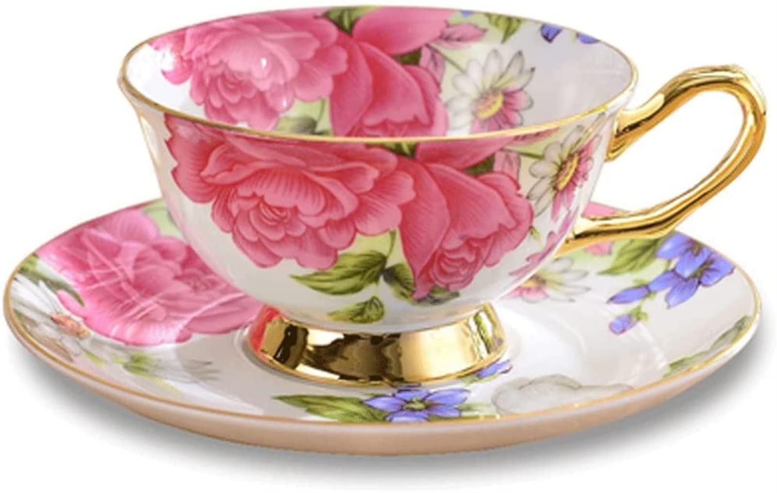YNIYUJKL Coffee Set Porcelain Tea Cup Saucer Mug Ceramic Sugar Pot Jug Jar Teatime Drinkware Coffeeware Teapot Coffee Cup