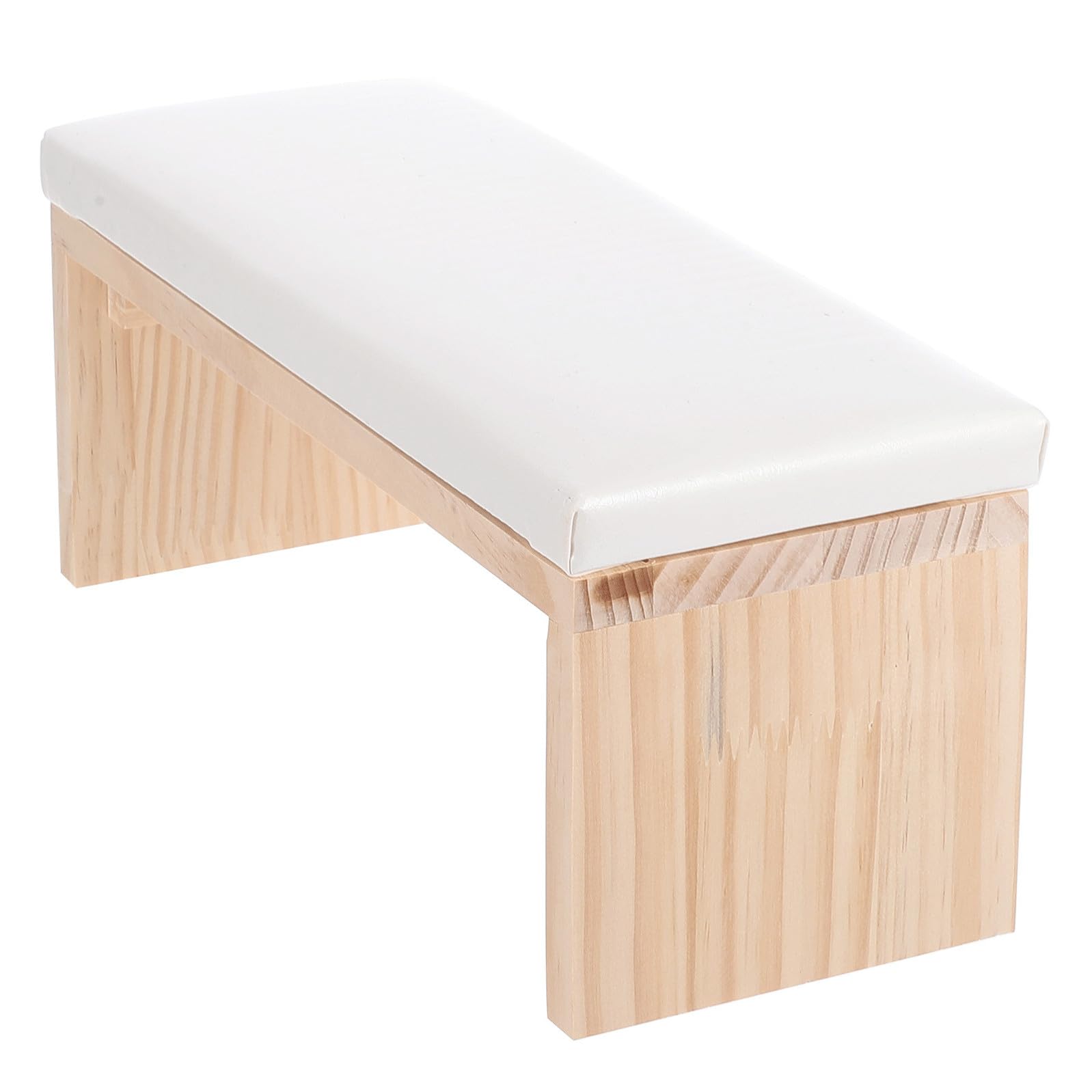 Tofficu Cuscino per Braccio Manicure in Legno Corticale Stile Giapponese Semplice e Bello per Salone Nail Art e Lavoro Manicure