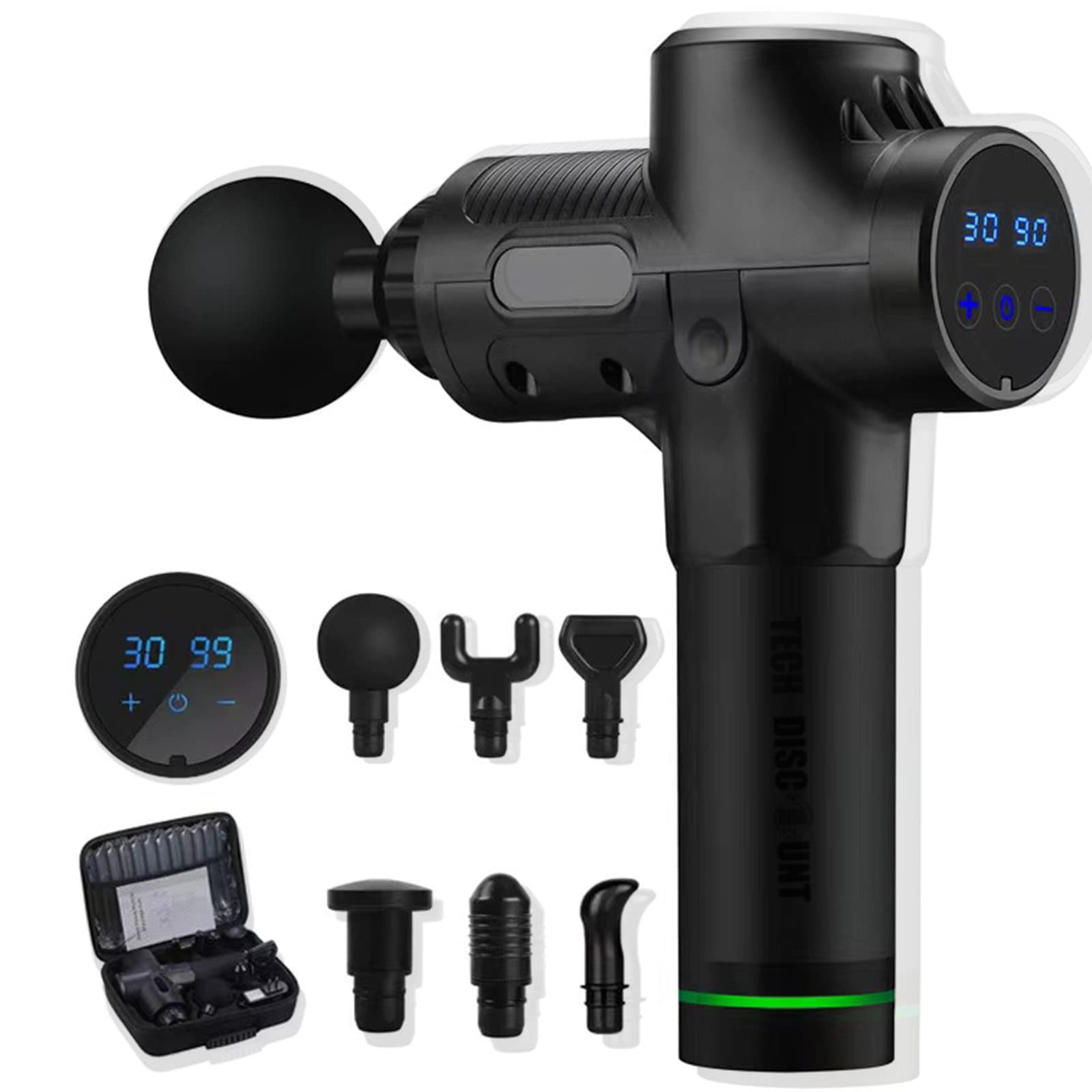 Pistolet de Massage Musculaire,Pistolet Fascia Intelligent Relaxant Musculaire Masseur Électrique Profond Membrane de cou Portable Saisir Nouveau Masseur