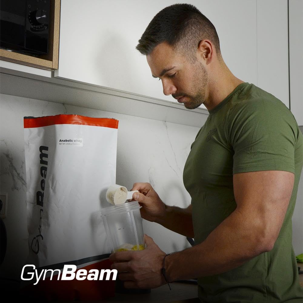 GymBeam Anabolic Whey Protein Pulver – Whey Konzentrat mit BCAA, Glutamin & Taurin, bis zu 22 g Eiweiß pro Portion, ohne Aspartam, für Muskelaufbau und Regeneration, Schokolade, 1000 g (33 Portionen)