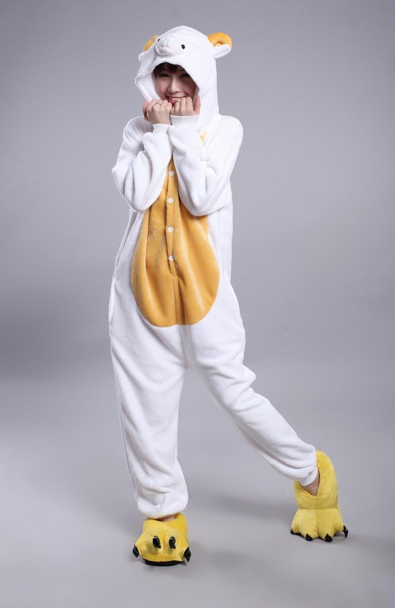 Honeystore Cosplay Halloween Romper Sheep Animal Costume Party Pajama 1-Piece