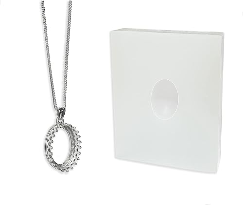 Miniatura 10 de Milky Treasures Collar de corona, kit de fabricación de joyas de leche materna  Colgante de plata de ley 925 de 0.709in  Recuerdo de lactancia